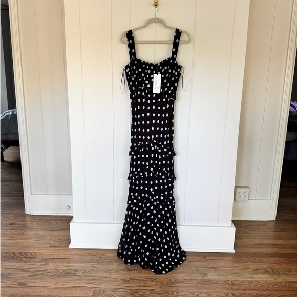 Saloni Chandra Dress in Mono Dot - Picture 8 of 11